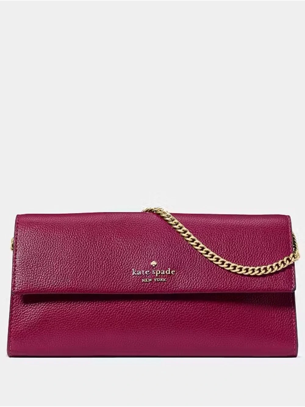 ♠️Kate Spade New York Scarlett Wallet On Chain, Dark Raspberry NWT